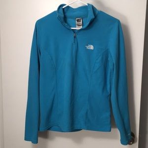 North face 1/4 zip pull over fleece